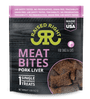 Raised Right Pork Meat Bites, Single Ingredient Liver Treats for Dogs & Cats