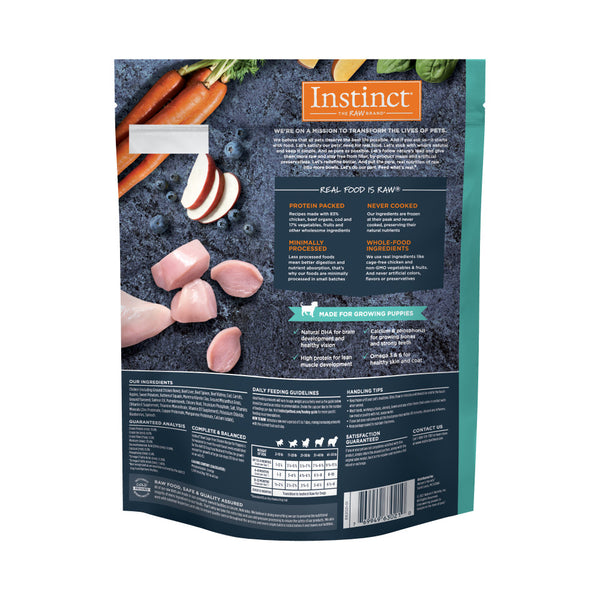 Instinct Raw Puppy Cage-Free Chicken Bites Frozen Dog Food