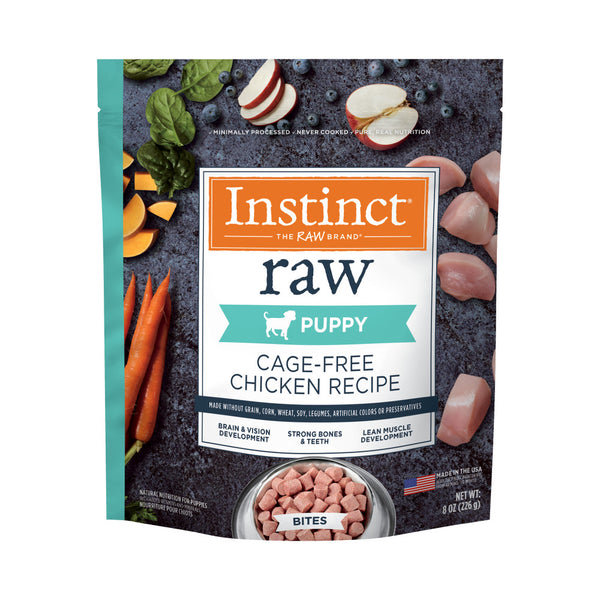 Instinct Raw Puppy Cage-Free Chicken Bites Frozen Dog Food