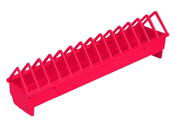 Miller Trough Narrow Spacing Plastic Poultry Feeder, 20-in