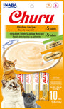 INABA Churu Puree Chicken Variety Pack Grain-Free Cat Treats, 0.5-oz, 10-pack