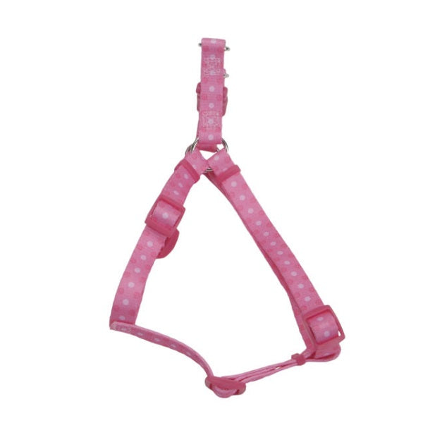 Coastal Comfort Wrap Harnais réglable pour chien, pois roses