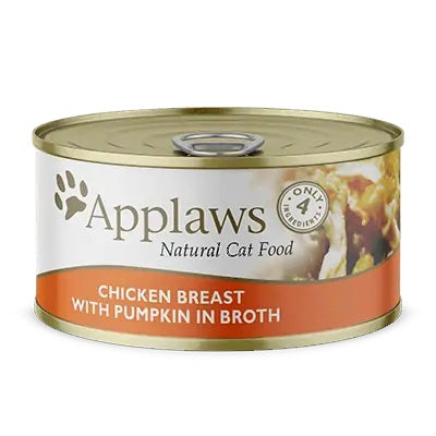 Applaws Chicken Breast with Pumpkin in Broth Wet Cat Food Can