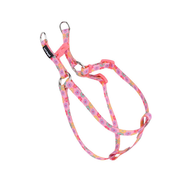 Li'l Pals Comfort Wrap Adjustable Dog Harness, Daisy Multi-Color