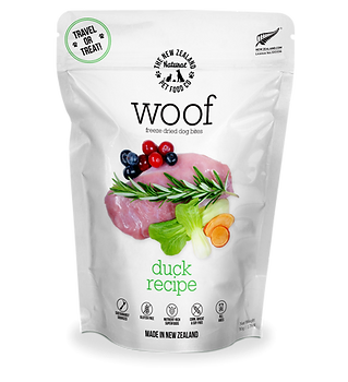 New Zealand Natural Pet Food Woof Duck Freeze-Dried Dog Food
