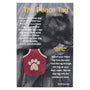 WoofHoof Dog Tag Cover, Burgundy Paw