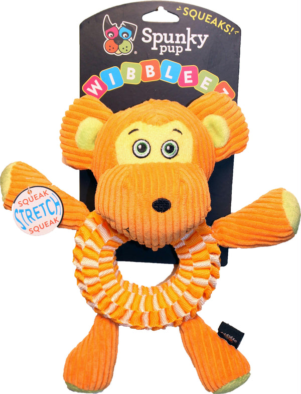 Spunky Pup Jouet rond de traction Wibbleez pour chien