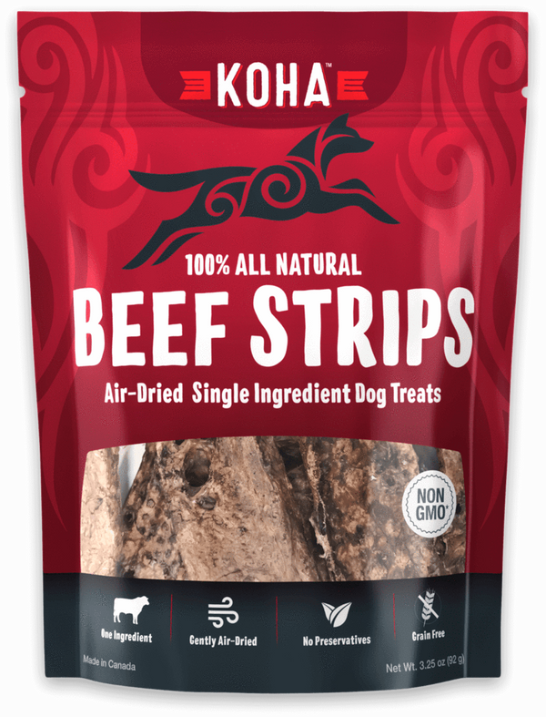 KOHA Beef Strips Air-Dried Dog Treats