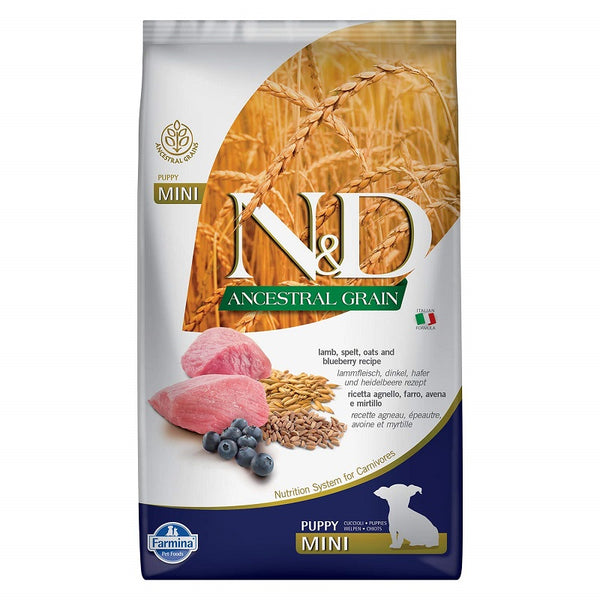 Farmina N&D Ancestral Grain Lamb & Blueberry Puppy Mini Dog Dry Food