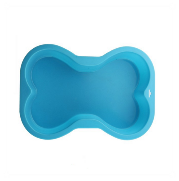 Puppy Cake Silicone Bone Shaped Dog Pan, Color Varies