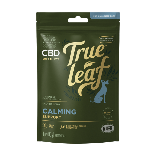 True Leaf Calming Support Alternative Supplement Chews for Small Dogs, 3.2-oz
