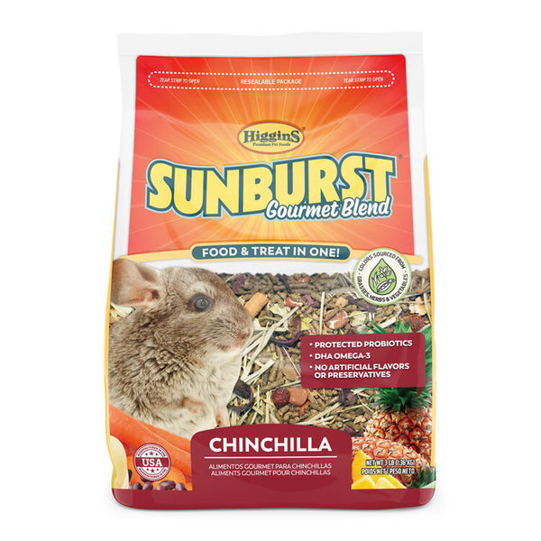 Higgins Sunburst Mélange Gourmet Nourriture pour chinchilla, 3-lb