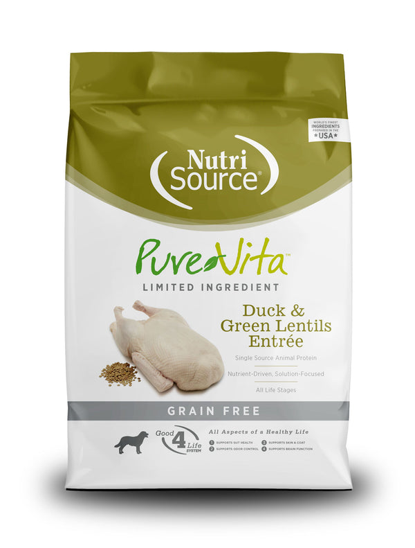 PureVita Limited Ingredient Duck & Green Lentils Entree Grain-Free Dry Dog Food