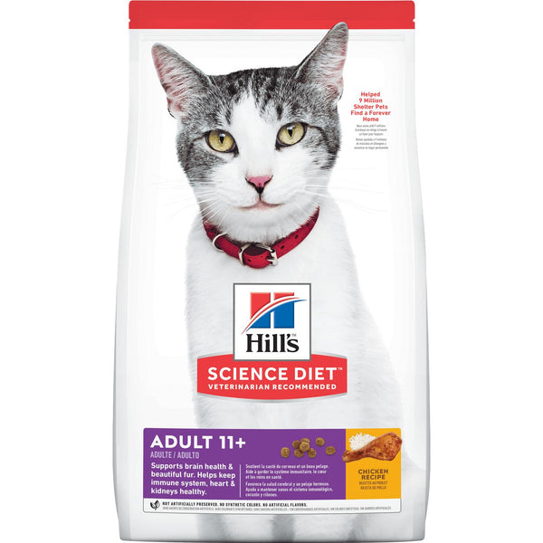 Hill's Science Diet Adulte 11+ Poulet Croquettes pour chat