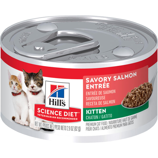 Hill's Science Diet Entrée Savoureuse au Saumon pour Chatons Nourriture humide pour chats
