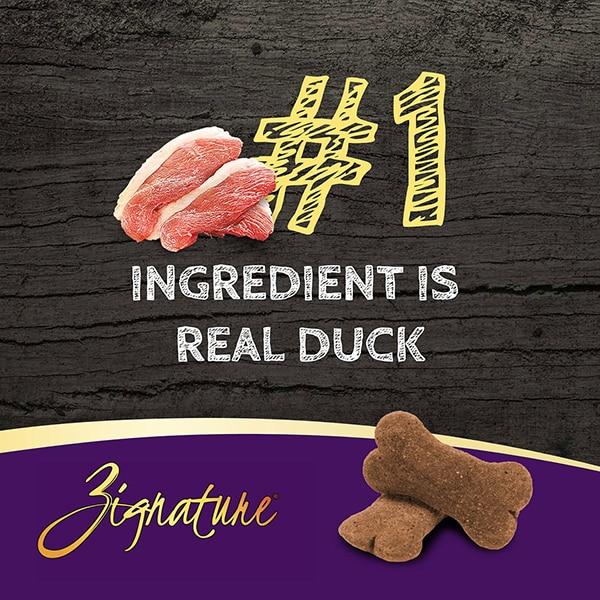 Zignature Duck Formula Crunchy Dog Treats, 12-oz