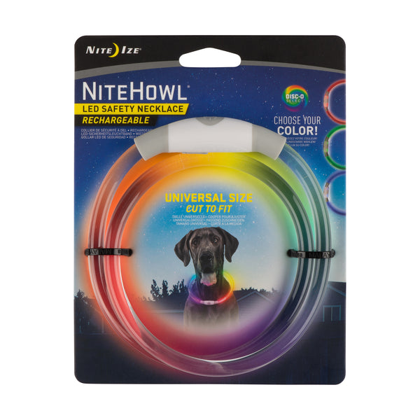 Nite Ize Collier de sécurité LED NiteHowl pour chien, Disc-O-Select