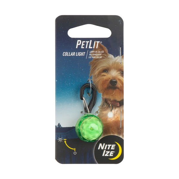 Nite Ize PetLit LED Light Dog Collar, Lime Jewel