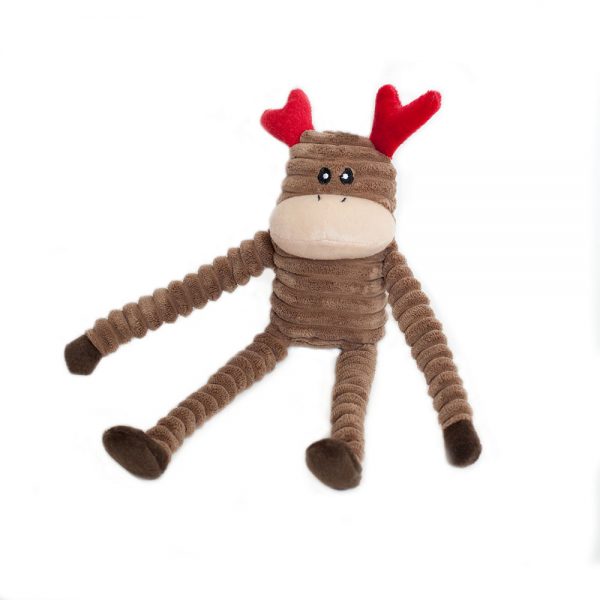 ZippyPaws Jouets en papier froissé Renne des fϪtes pour chiens