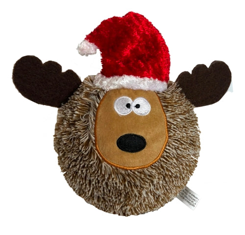 Petlou Christmas EZ Reindeer Ball Dog Toy