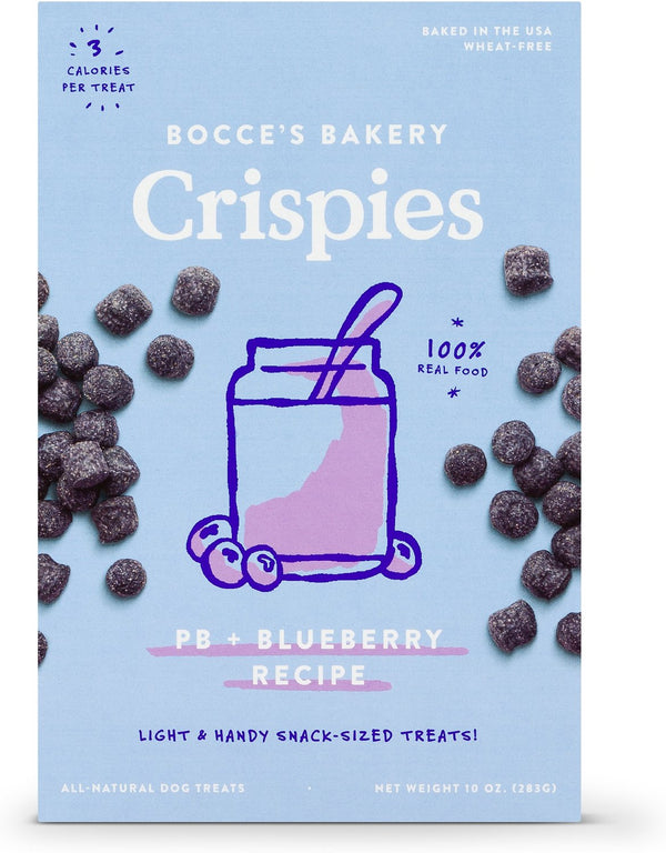Bocce's Bakery Crispies PB & Blueberry Recipe Dog Treats