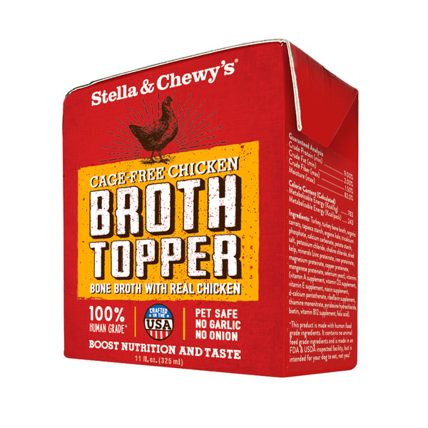 Stella & Chewy's Bouillon Topper Poulet élevé sans cage pour chiens