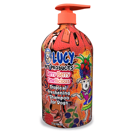 Lucy Pet Berry Berry Smellicious Dog Shampoo, 17-oz