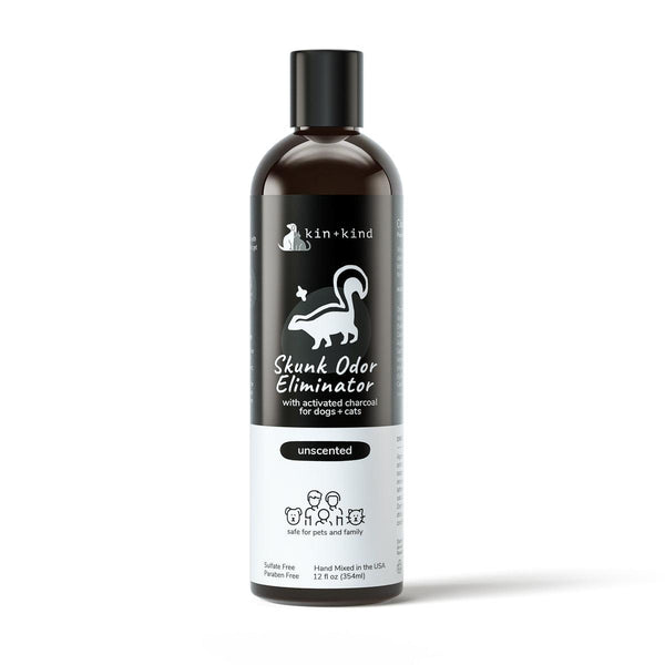 kin+kind Skunk Odor Eliminator Unscented with Charcoal Dog & Cat Shampoo