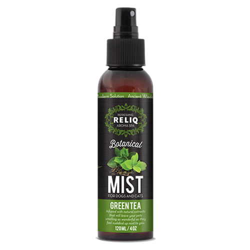 Brume botanique au thé vert Reliq pour chiens et chats, 4 oz