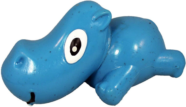 Cycle Dog Ecolast 3-Play Hippo Dog Toy, Blue