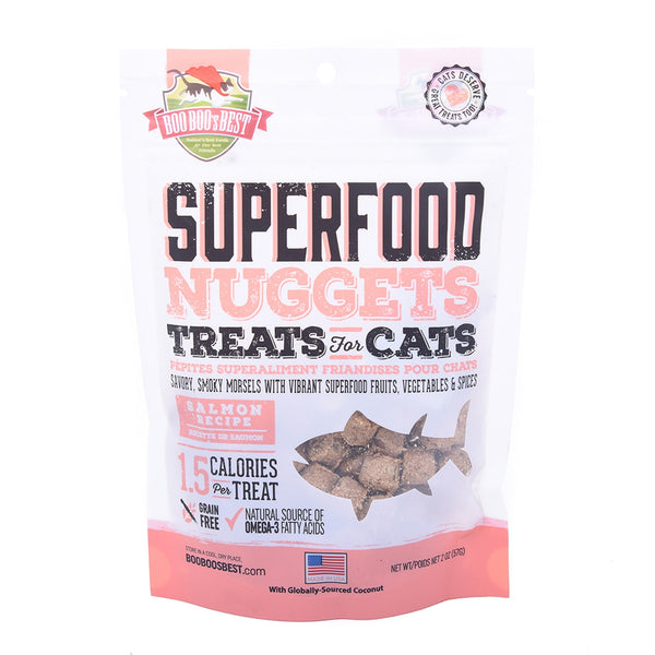 Boo Boo's Best Superfood Nuggets Cat Treats, Salmon Recipe