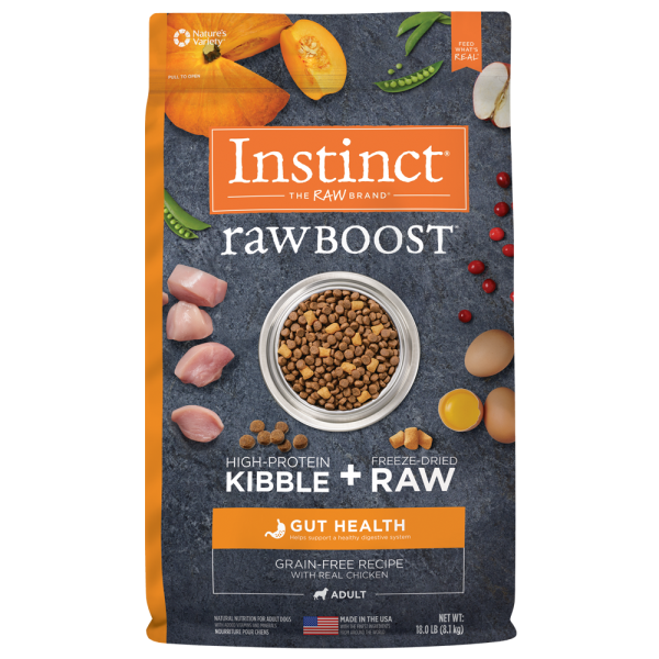 Instinct Raw Boost Gut Health Cage-Free Chicken Dry Dog Food