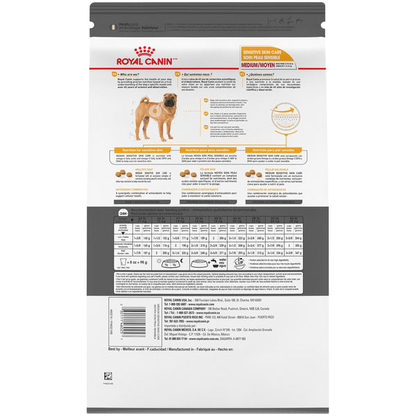 Royal Canin MOYEN SOIN PEAU SENSIBLE – nourriture sèche pour chiens