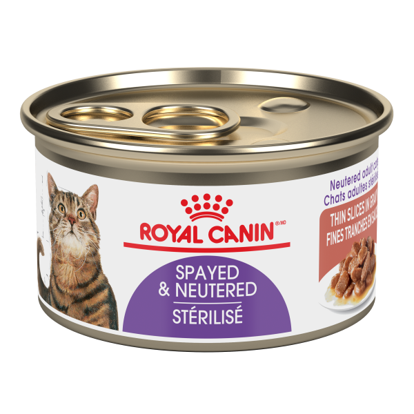 Royal Canin Feline Health Nutrition Spayed Neutered Thin Slices in Gravy Wet Cat Food (CA)