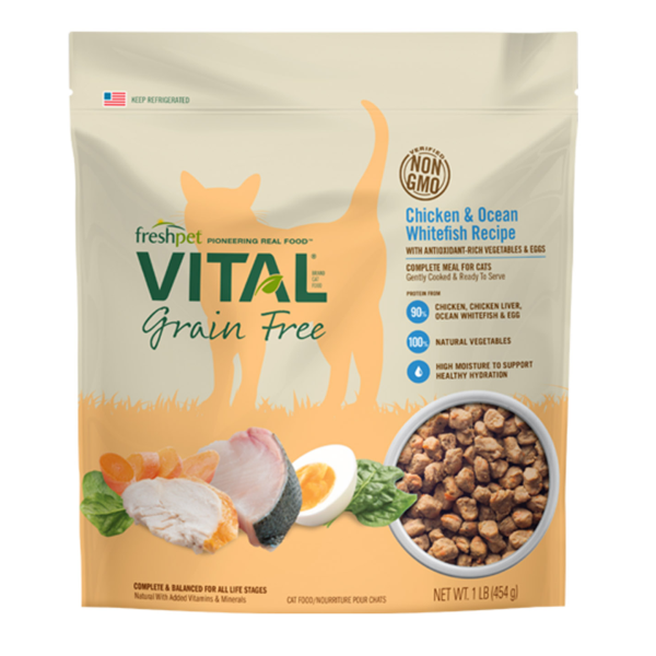 Freshpet Vital recette poulet & poisson blanc nourriture pour chats sans grains