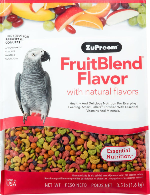 ZuPreem FruitBlend aux arômes naturels de fruits Nourriture pour perroquets et conures