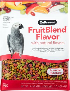 ZuPreem FruitBlend aux arômes naturels de fruits Nourriture pour perroquets et conures