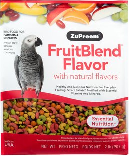 ZuPreem FruitBlend aux arômes naturels de fruits Nourriture pour perroquets et conures