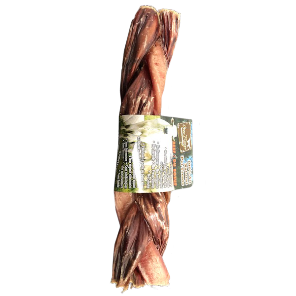 Home Range/Open Range Beef Chomper Twist Bully Stick Dog Treats, 7-9-in
