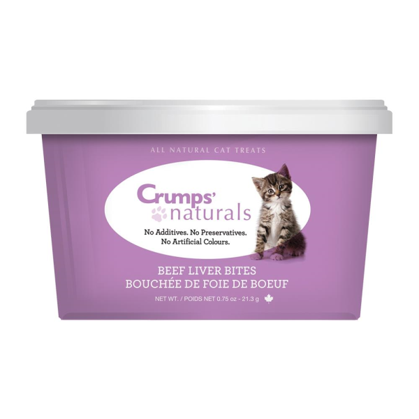 Crumps' Naturals Beef Liver Bites Freeze-Dried Cat Treats
