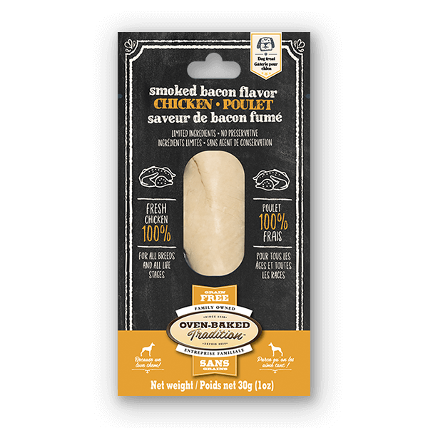 Oven-Baked Tradition Grain-Free Chicken & Smoked Bacon Fillets Dog Treats
