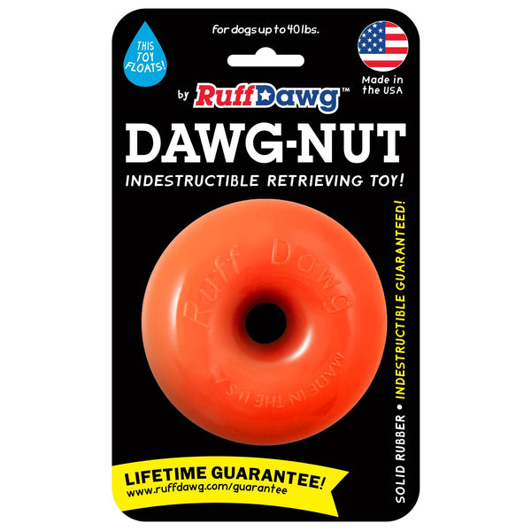RuffDawg Jouet pour chien Indestructible Dawg Nut, Couleur variable