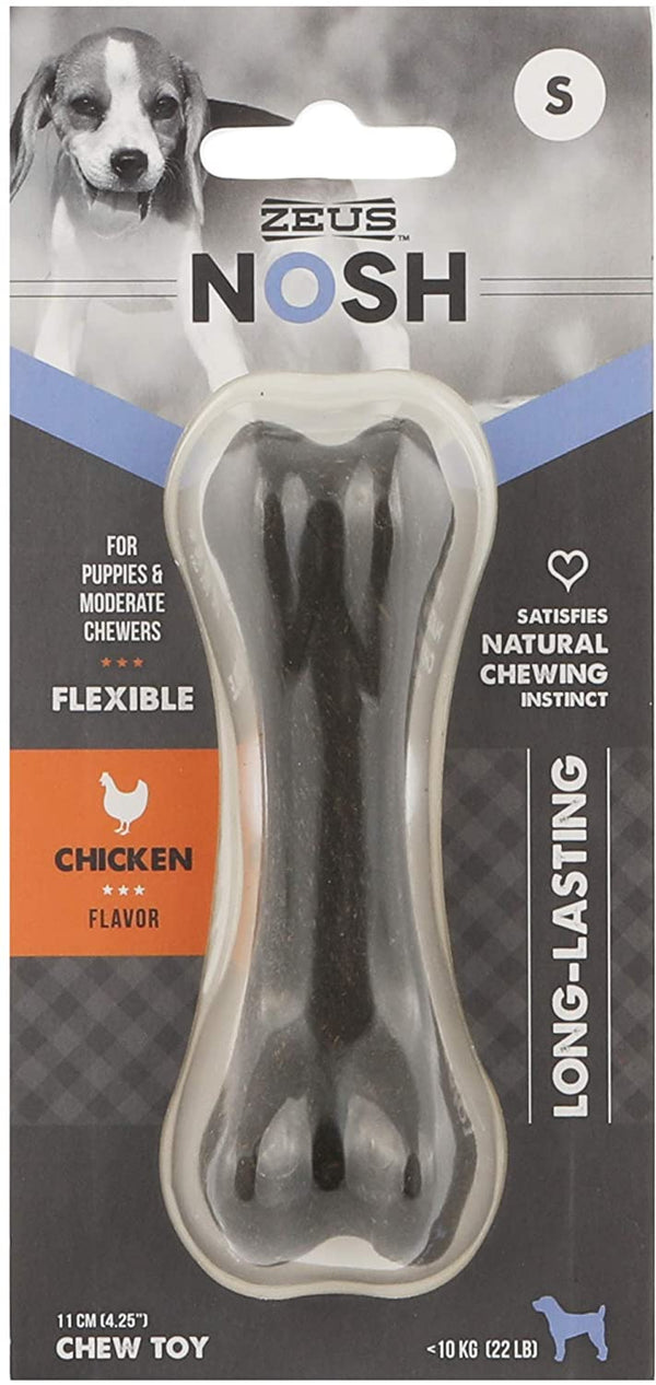 Zeus Nosh Chicken Flavored Bone Puppy Dog Toy