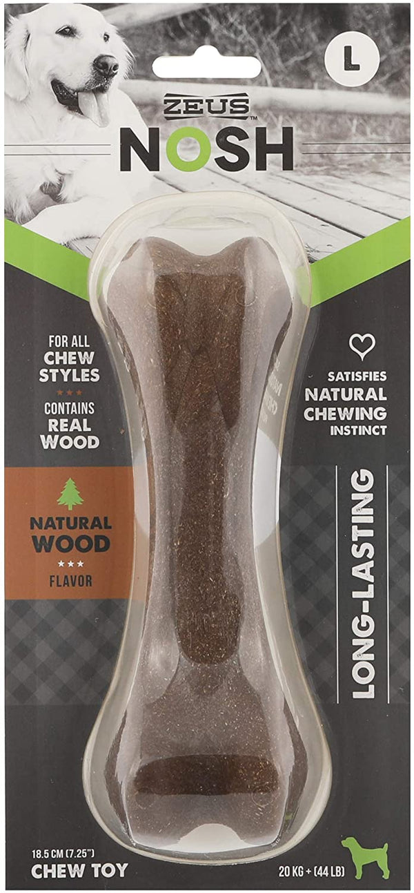 Zeus Nosh Timber Wood Natural Flavored Dog Toy