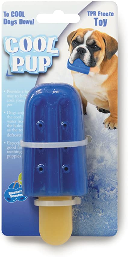 Cool Pup Popsicle Freeze Dog Toy, Blue