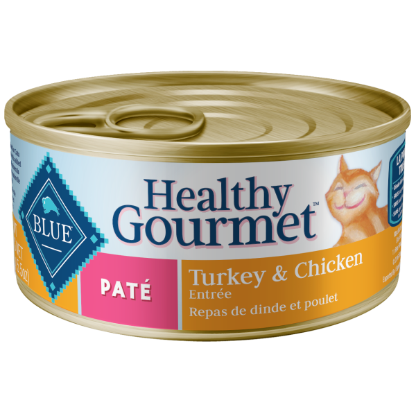 Blue Buffalo Healthy Gourmet Pâté Océan dinde & poulet nourriture humide adulte pour chat