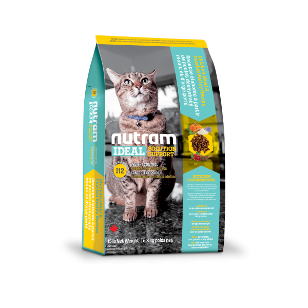 Nutram Ideal I12 Solution Support Chicken & Pearled Barley Dry Cat Food