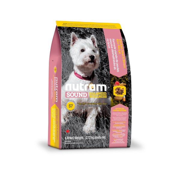 Nutram Sound S7 Balanced Wellness Chicken & Brown Rice Adult Small Breed Dry Dog Food