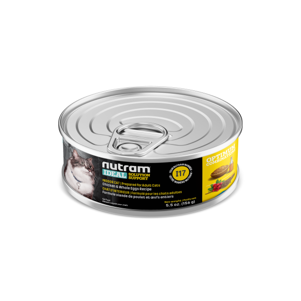 Nutram Ideal I12 Solution Indoor Chicken & Whole Eggs Wet Cat Food