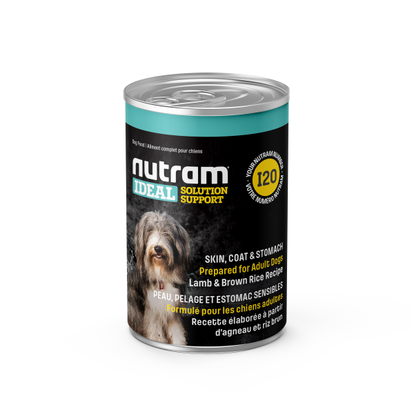 Nutram Ideal I20 Solution Skin, Coat & Stomach Lamb & Brown Rice Wet Dog Food